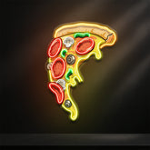 Pizza Licious Slice LED Neon Sign Light Pop Art