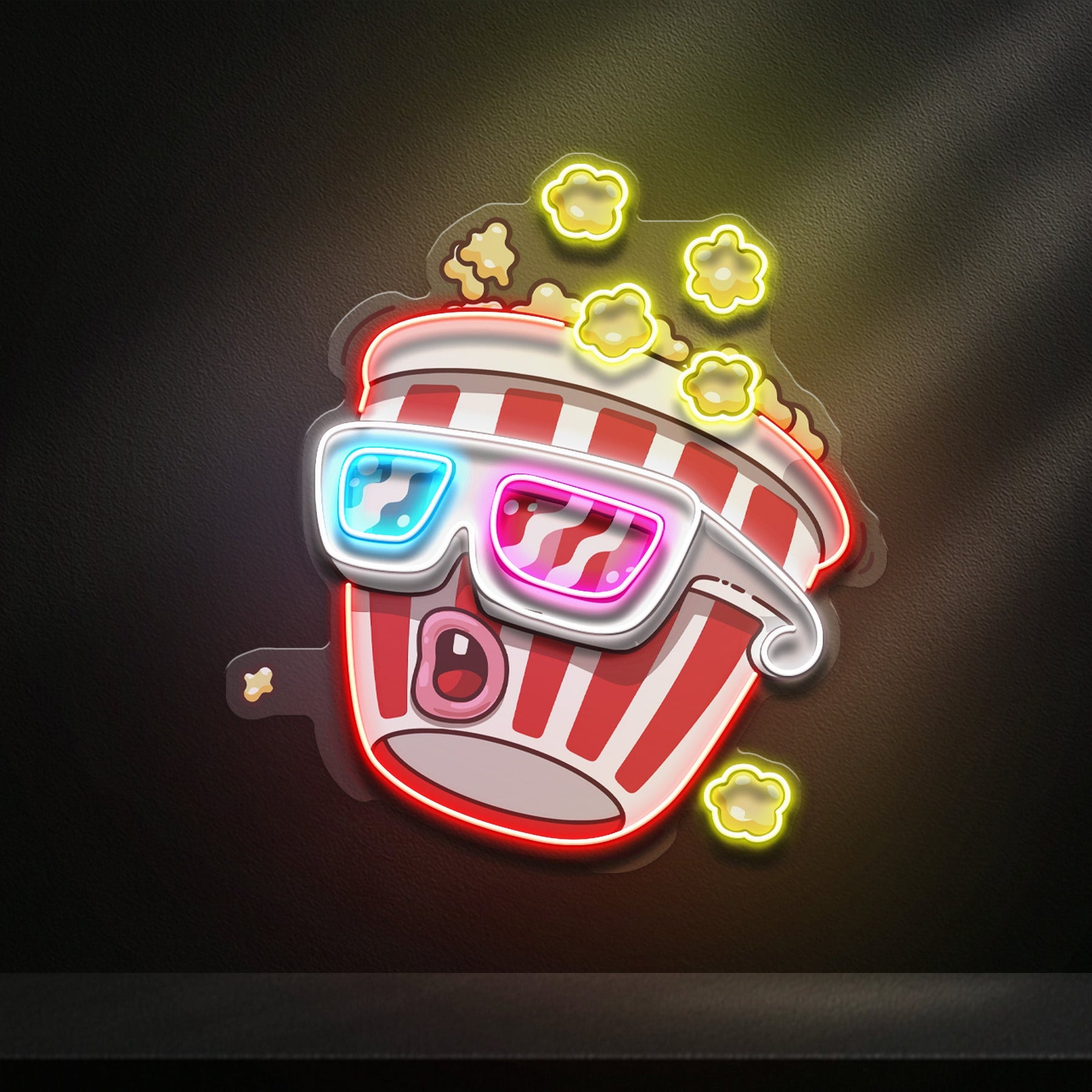 Popcorn Panic LED Neon Sign Light Pop Art