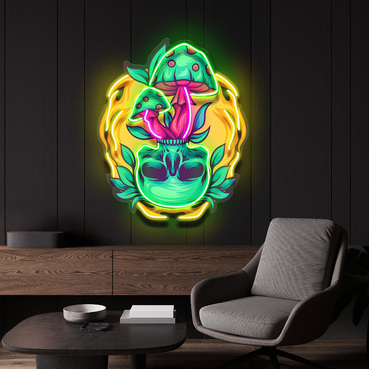 Shroom Spirit Bloom LED Neon Sign Light Pop Art