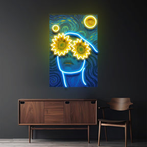 Sunflower Dreams LED Neon Sign Light Pop Art