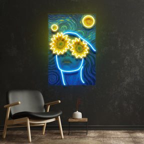 Sunflower Dreams LED Neon Sign Light Pop Art