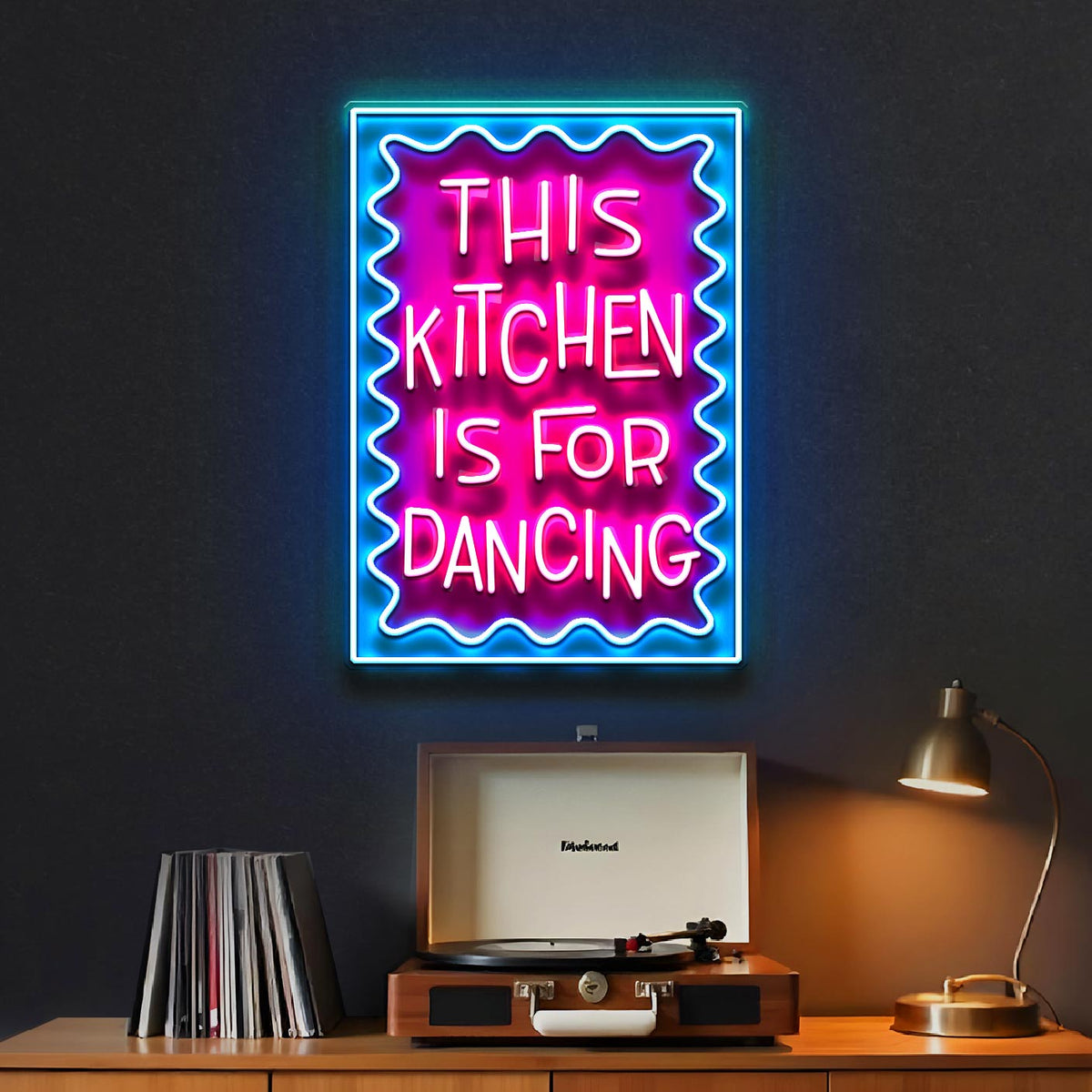 This Kitchen Is For Dancing LED Neon Sign Light Pop Art