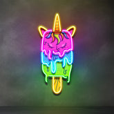 Unicorn Ice Cream LED Neon Sign Light Pop Art