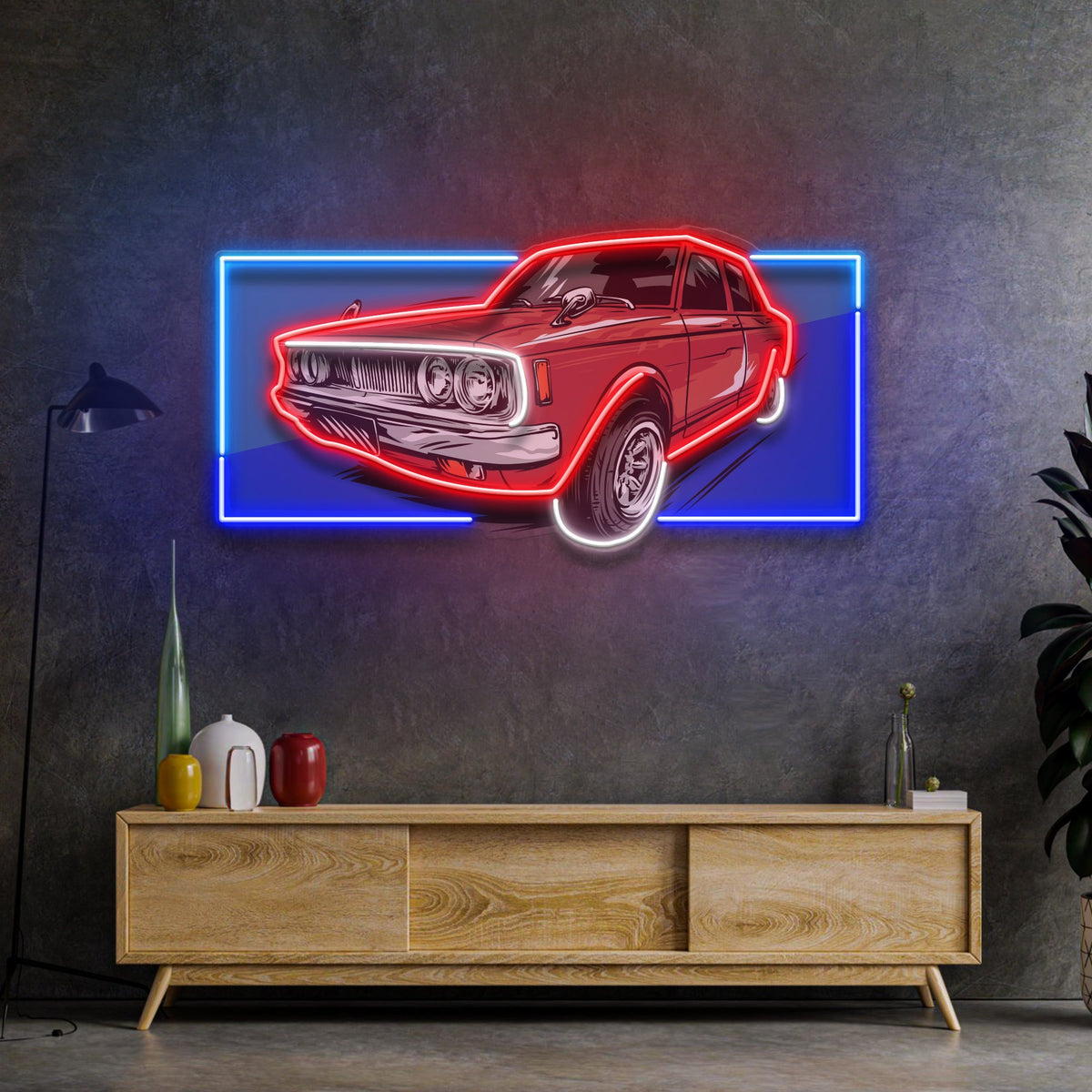 Vintage Old Car LED Neon Sign Light Pop Art