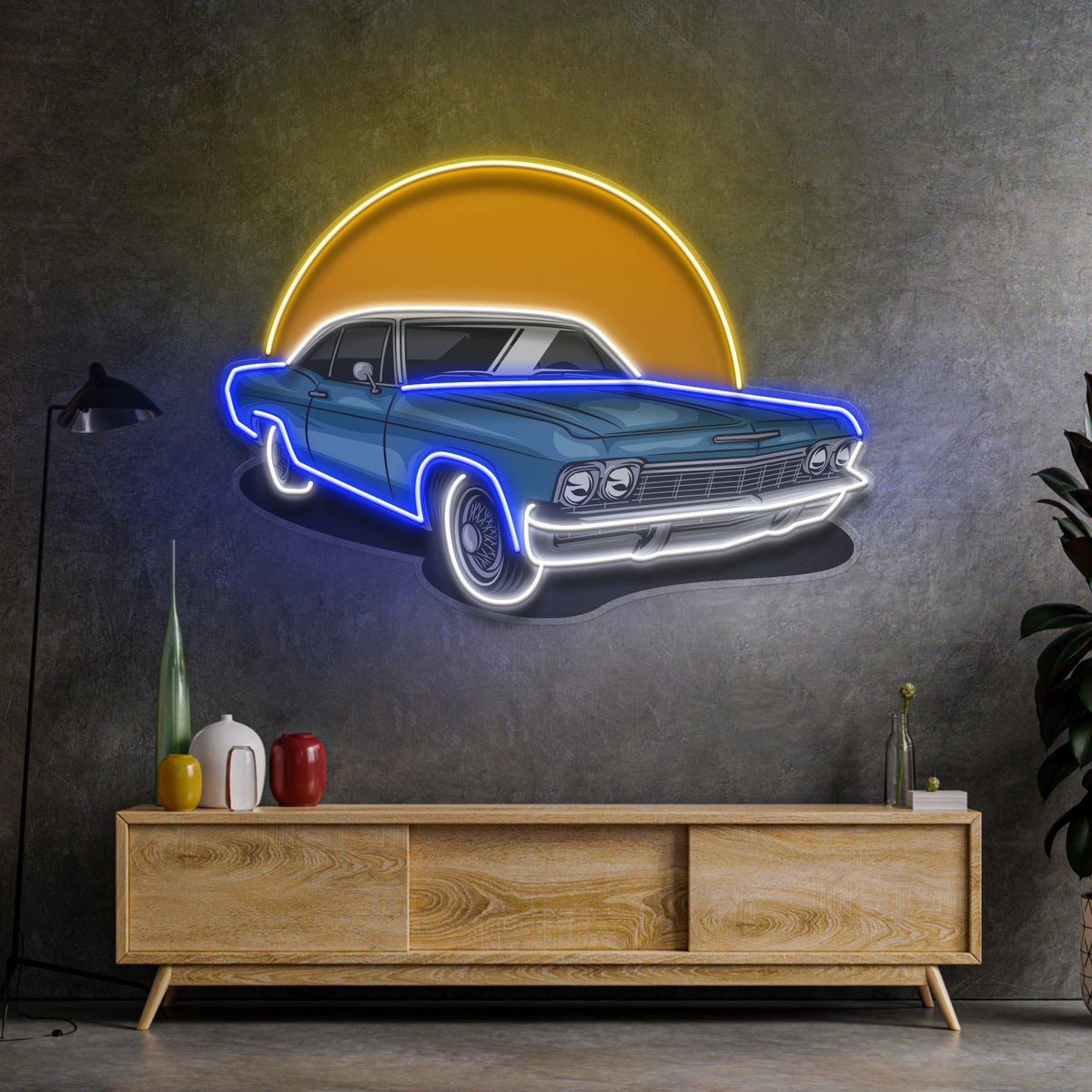 Vintage Retro Car  LED Neon Sign Light Pop Art