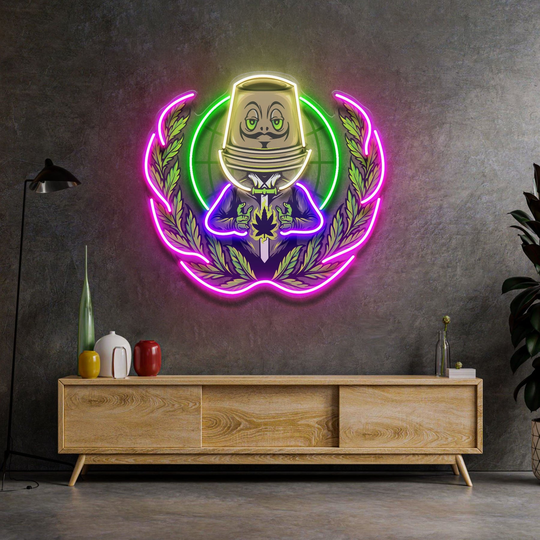 Weed Boss LED Neon Sign Light Pop Art