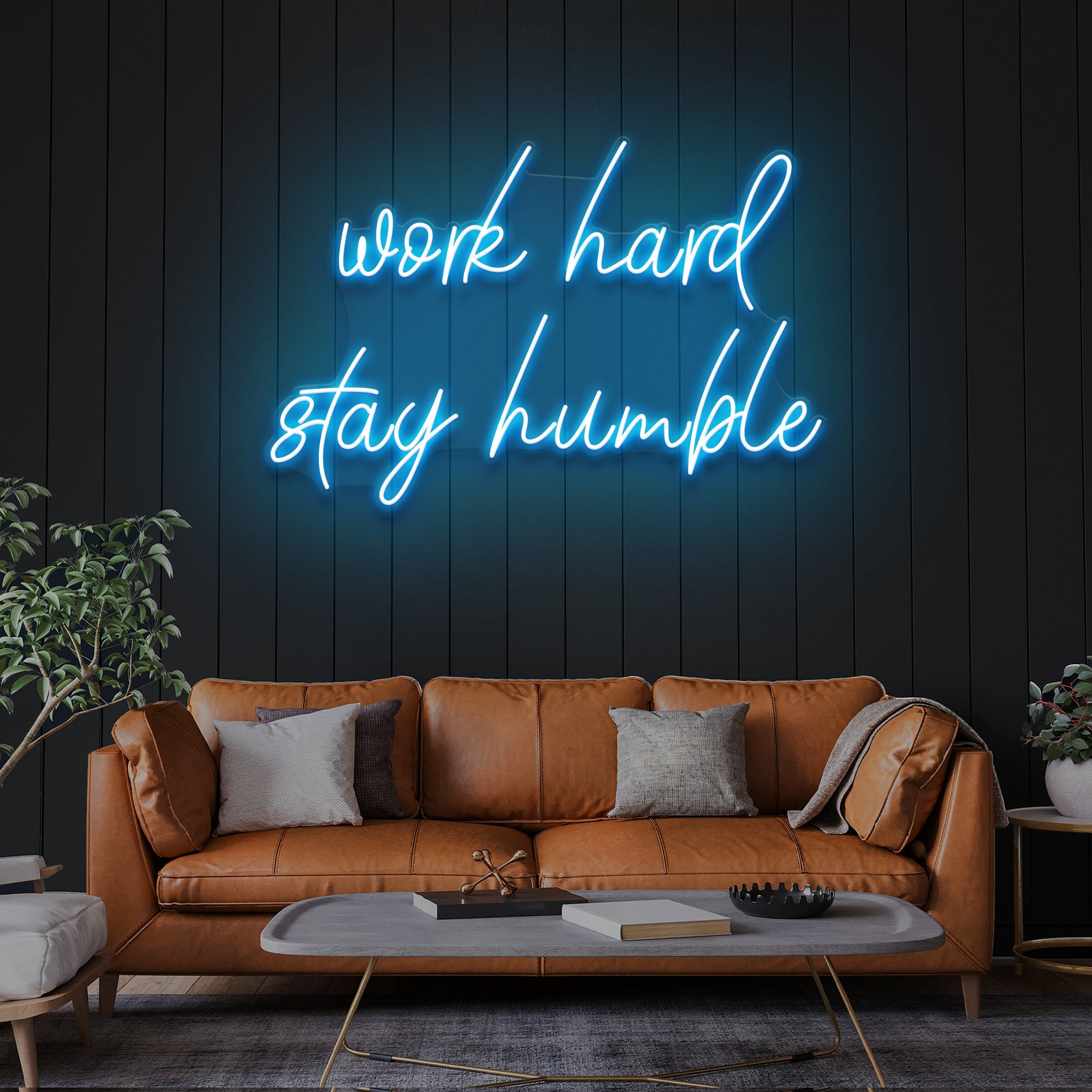 Work Hard Stay Humble Led Neon Sign Light