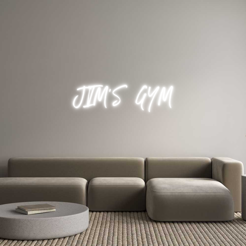 Custom Neon: JIM’S GYM