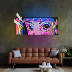 Radiant Gaze LED Neon Sign Light Pop Art