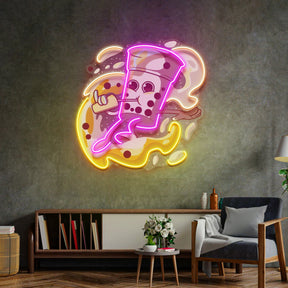 Boba Coffee Surfing LED Neon Sign Light Pop Art