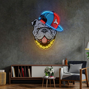 Bull Dog LED Neon Sign Light Pop Art