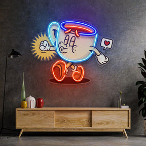 Coffee Cup Cute Trendy Retro LED Neon Sign Light Pop Art