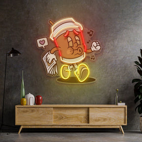 Coffee Cup Retro LED Neon Sign Light Pop Art
