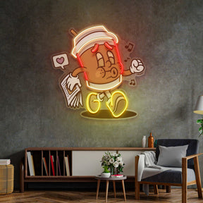 Coffee Cup Retro LED Neon Sign Light Pop Art