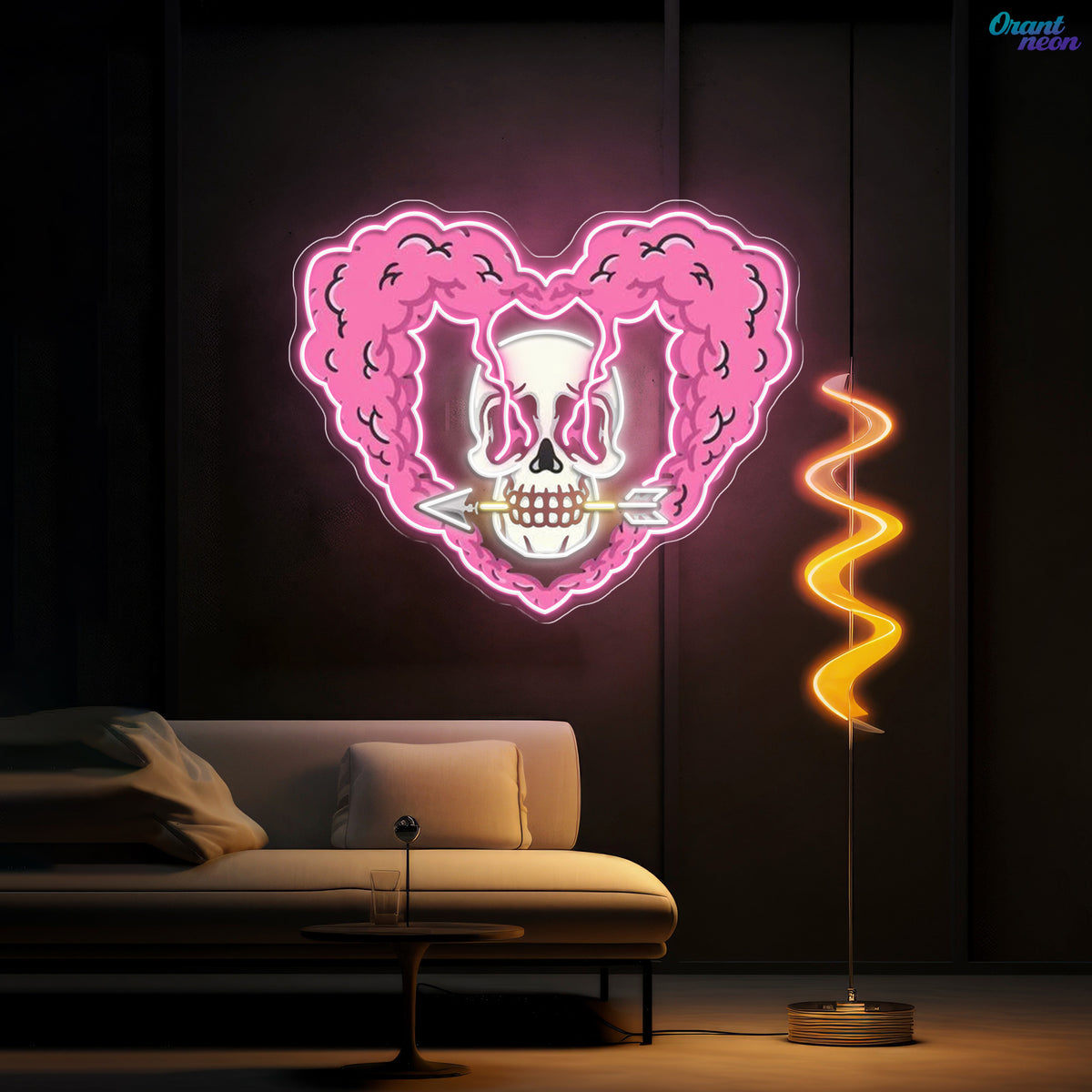 Arrow Through My Heart Best Gift For Valentine Neon Sight Light Artwork