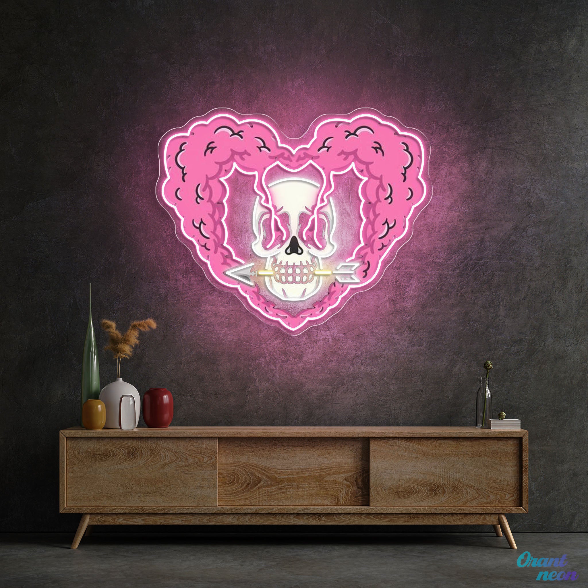 Arrow Through My Heart Best Gift For Valentine Neon Sight Light Artwork