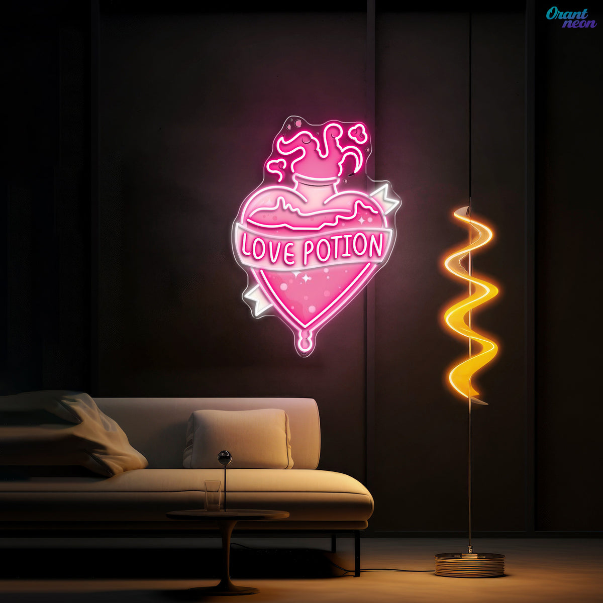 Brewing Romance, One Potion at a Time Neon Sight Light Artwork