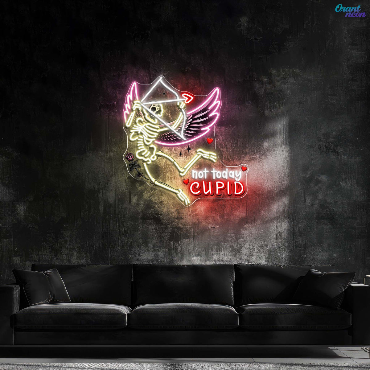 Fleshless Cupid, Endless Love Best Gift For Valentine Neon Sight Light Artwork