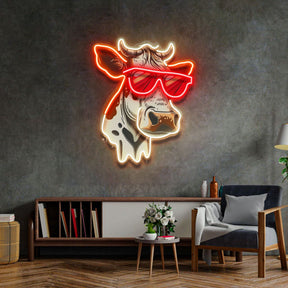 Cool Cow LED Neon Sign Light Pop Art