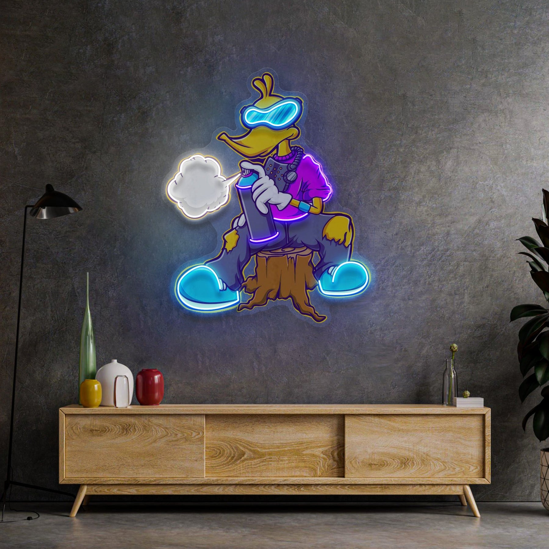 Cool Duck LED Neon Sign Light Pop Art