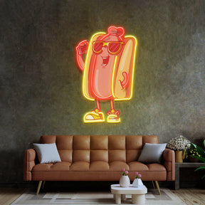 Cool Hot Dog LED Neon Sign Light Pop Art