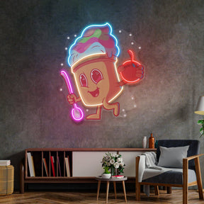 Cool Ice Cream LED Neon Sign Light Pop Art