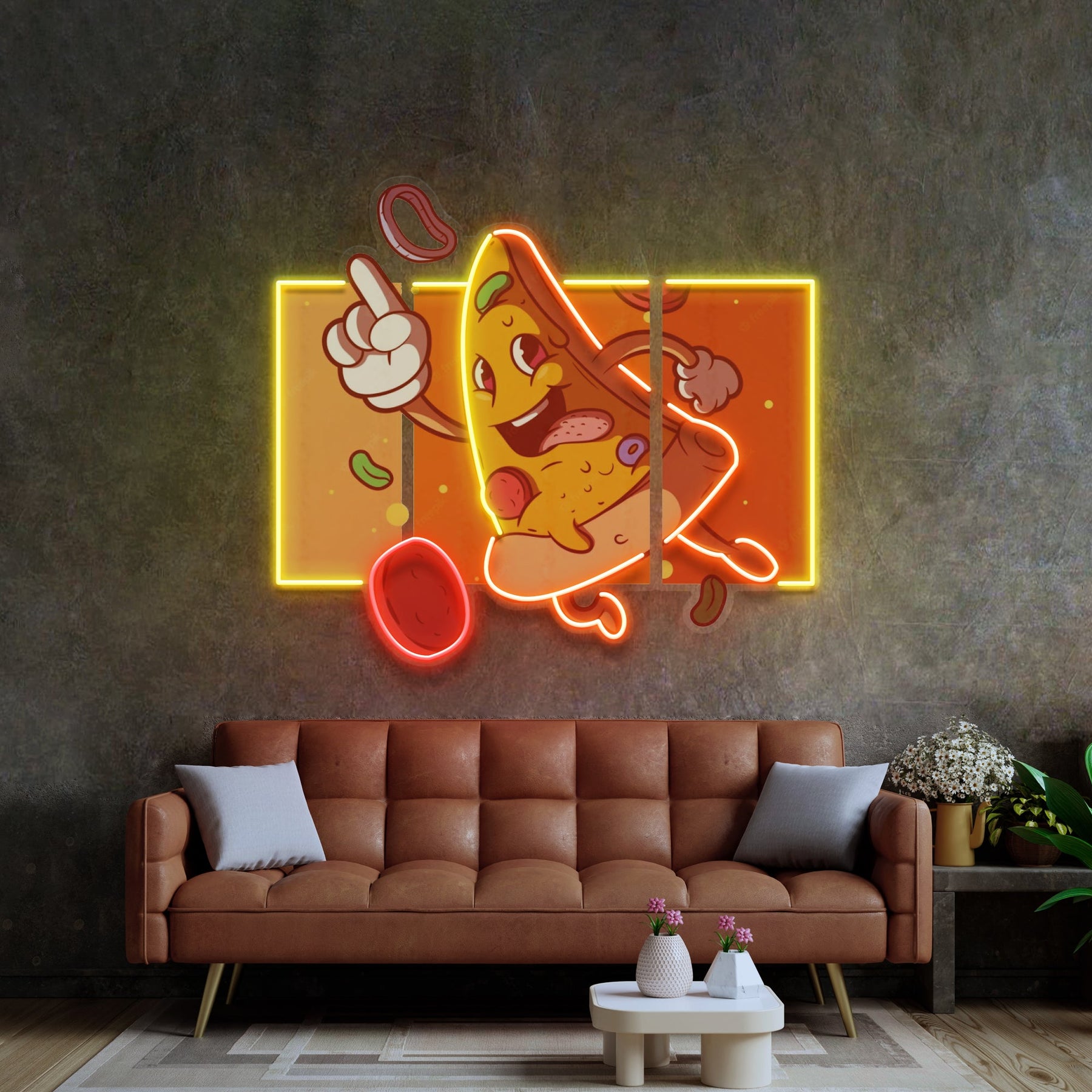 Cool Pizza Slice LED Neon Sign Light Pop Art