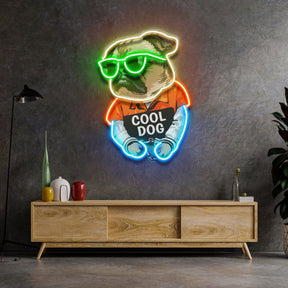 Cool Pug LED Neon Sign Light Pop Art