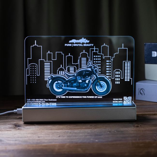 Custom 3D LED Motorcycle Night Light SGTN031