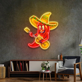 Cute Chilli Pepper LED Neon Sign Light Pop Art