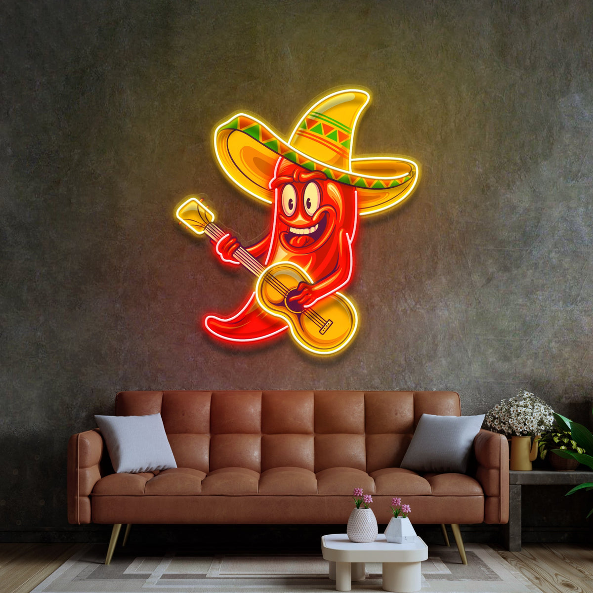 Cute Chilli Pepper LED Neon Sign Light Pop Art