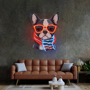 Dog Glass LED Neon Sign Light Pop Art