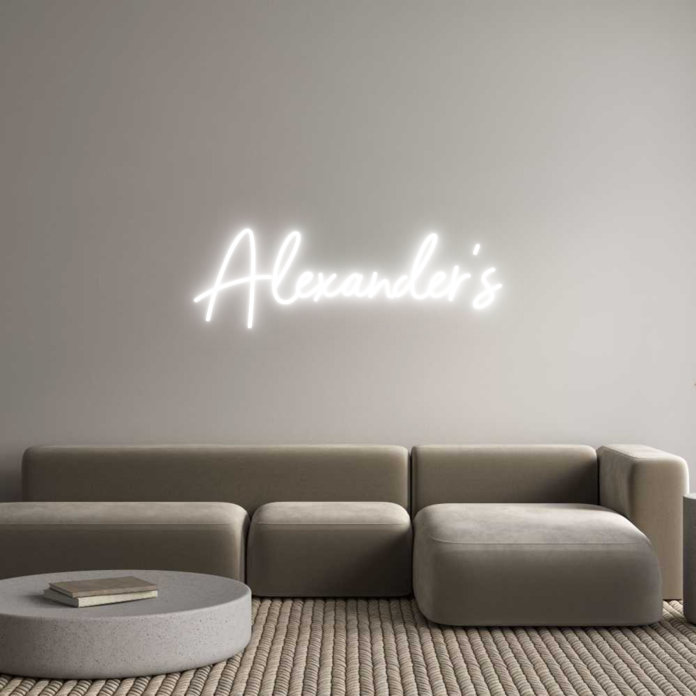 Custom Neon: Alexander's