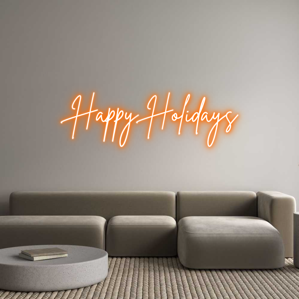 Custom Neon: Happy Holidays