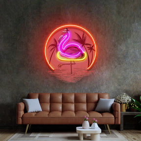 Flaming Summer LED Neon Sign Light Pop Art