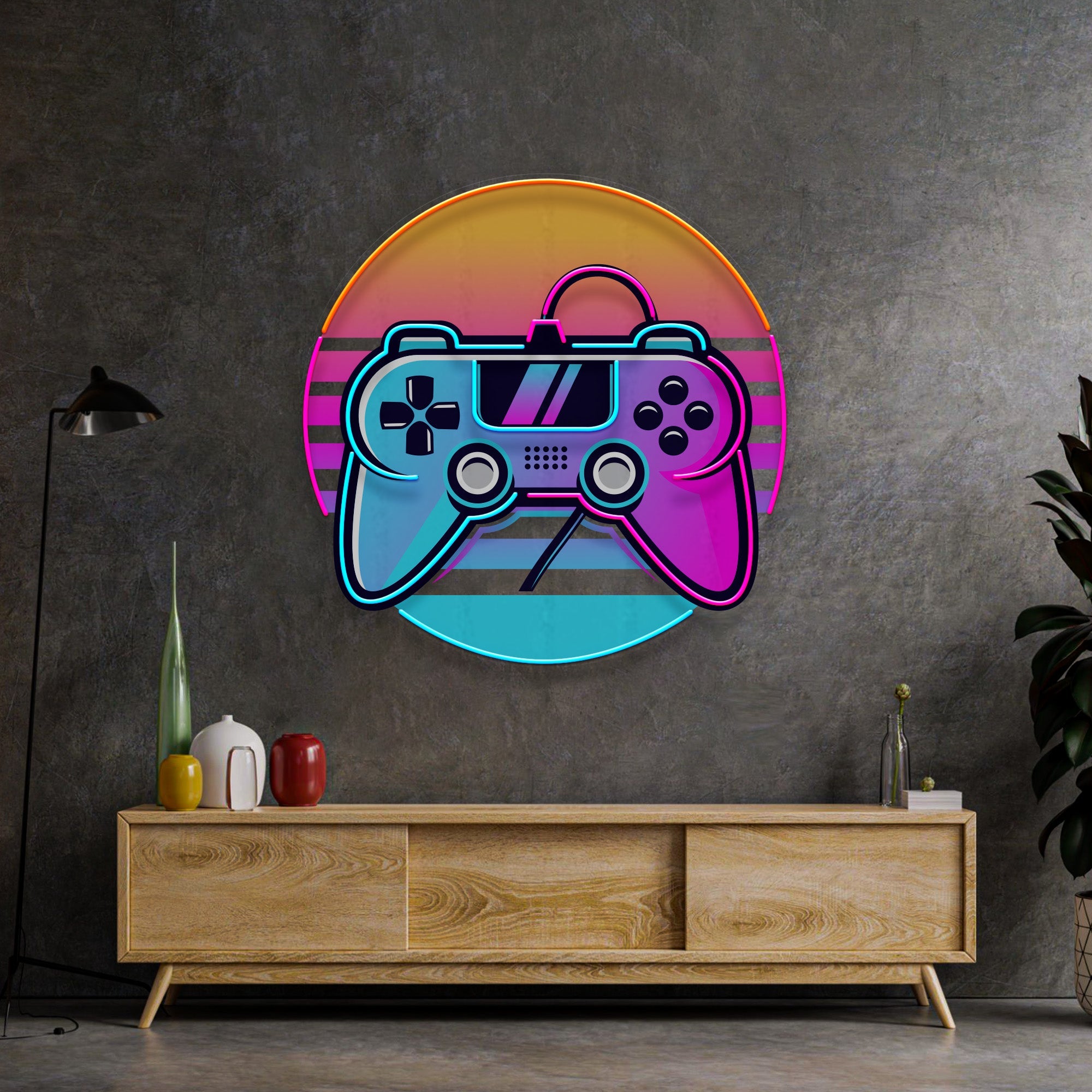 Game Plus Logo LED Neon Sign Light Pop Art