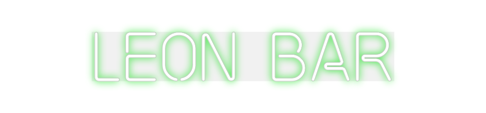 Custom Neon: LEON BAR