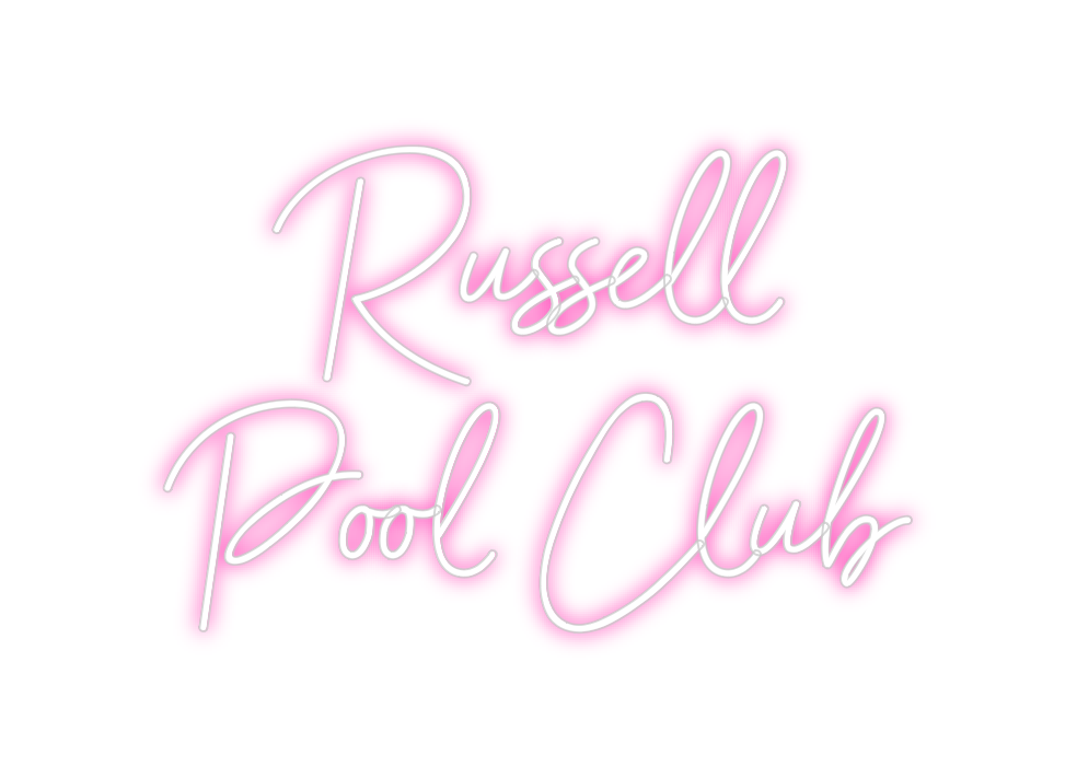 Custom Neon: Russell
Pool ...