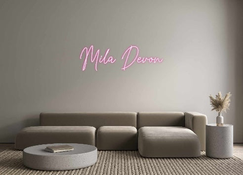 Custom Neon: Mila Devon