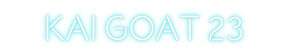 Custom Neon: Kai goat 23