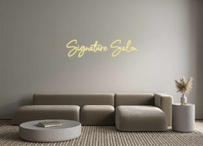 Custom Neon: Signature Salon