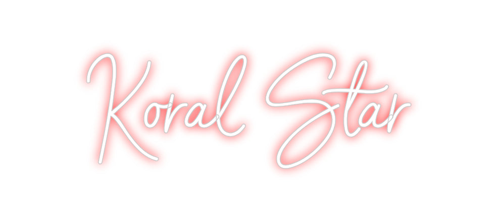 Custom Neon: Koral Star