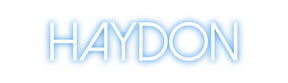 Custom Neon: Haydon