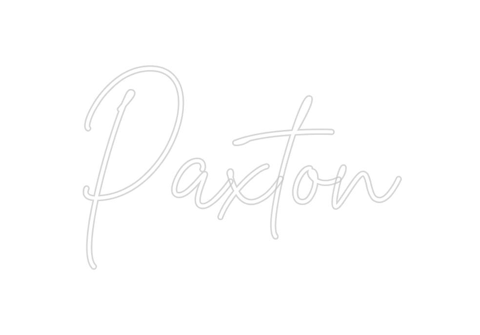 Custom Neon: Paxton