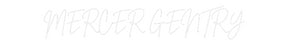 Custom Neon: MERCER GENTRY