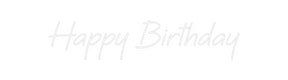 Custom Neon: Happy Birthday