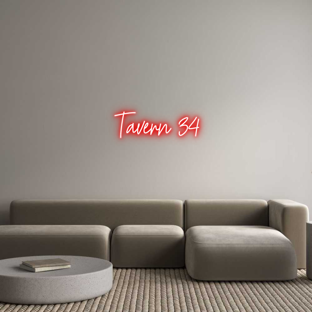 Custom Neon: Tavern 34