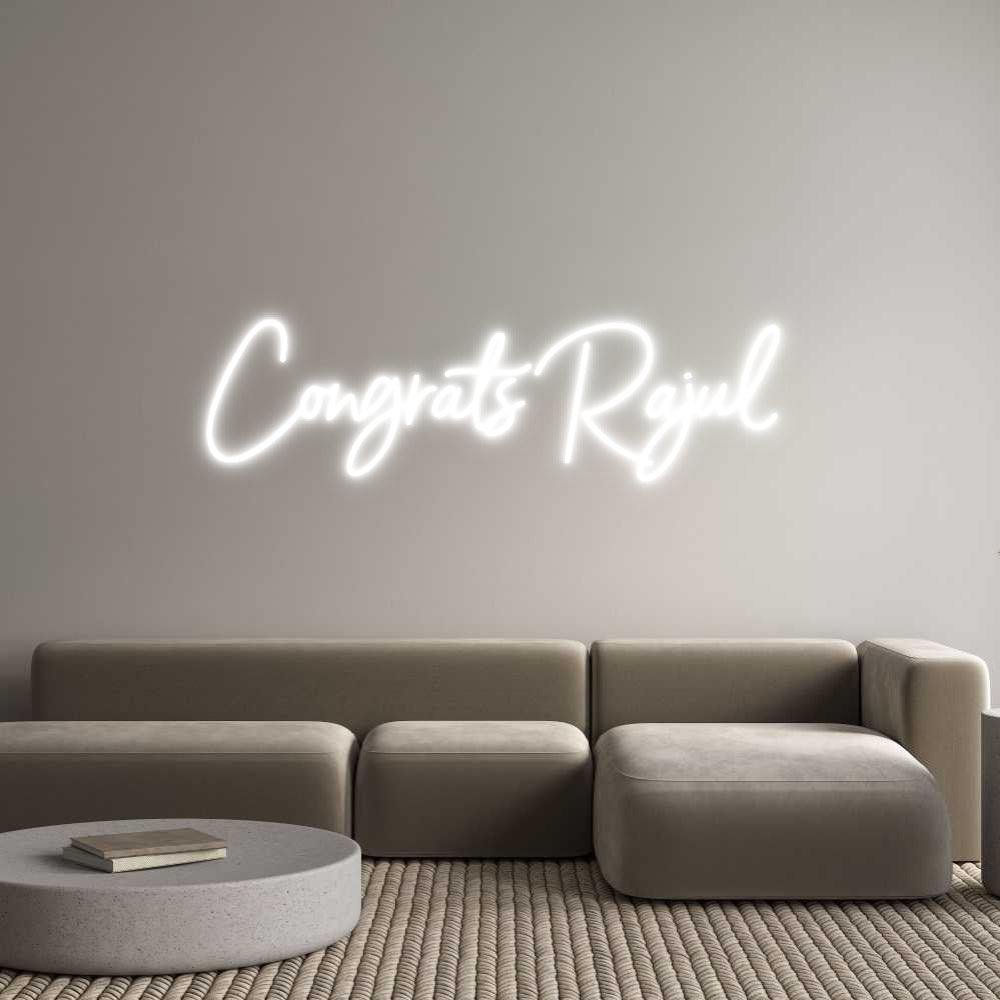 Custom Neon: Congrats Rajul