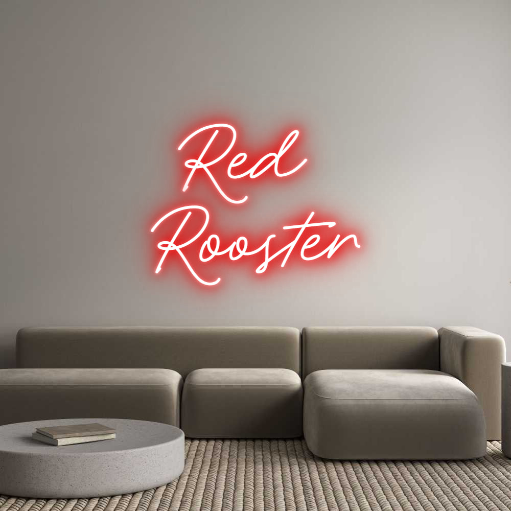 Custom Neon: Red Rooster