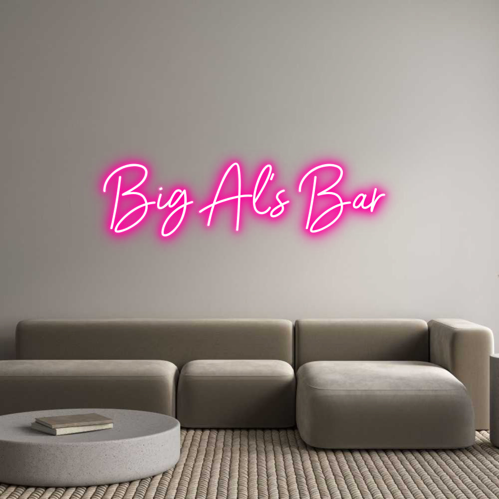 Custom Neon: Big Al's Bar